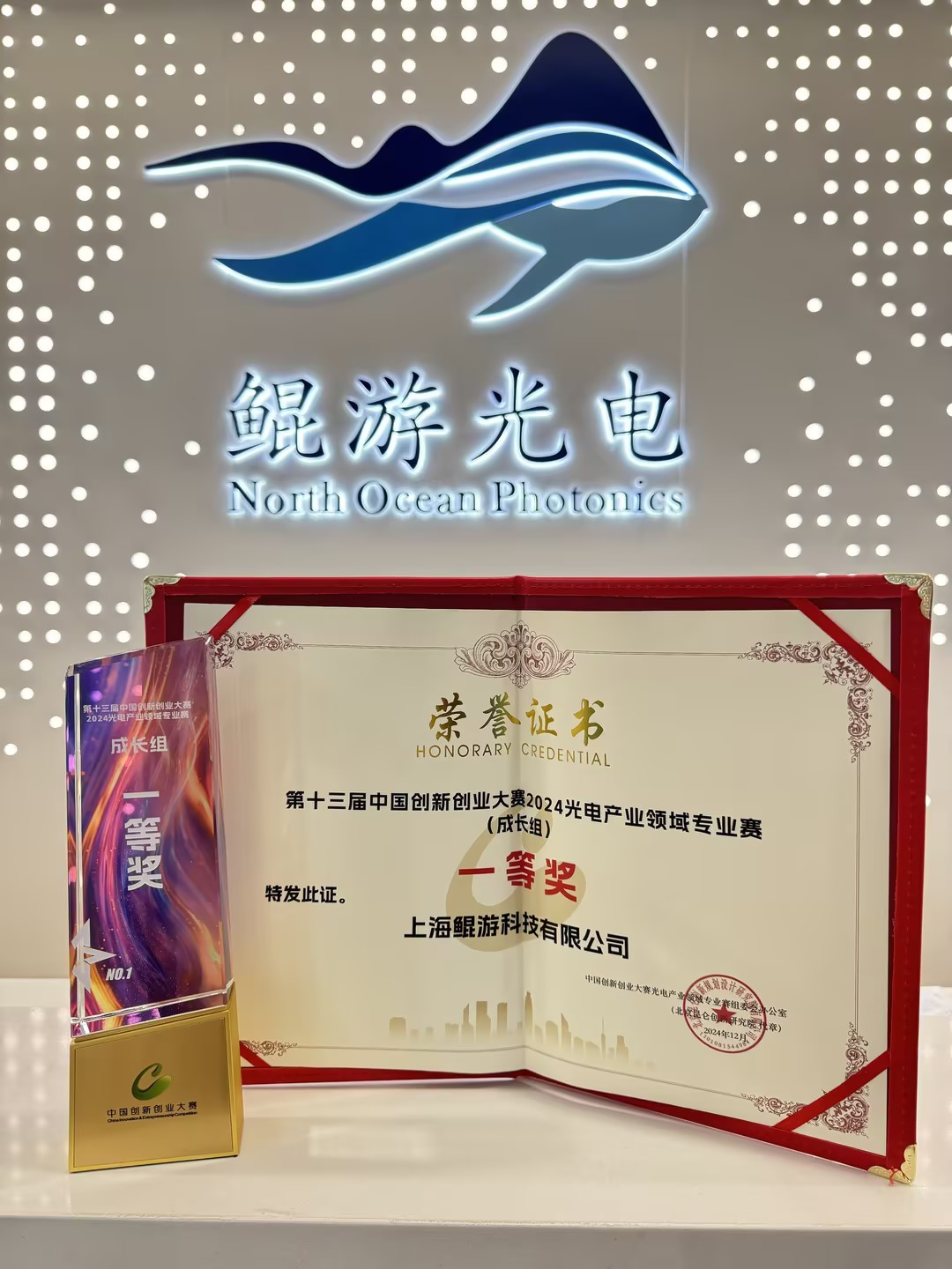 第十三届中国创新创业大赛光电产业领域专业赛成长组第一